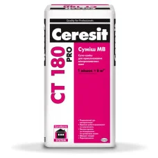 CERESIT СТ-180 PRO Суміш для приклеювання мінеральної вати, 27кг